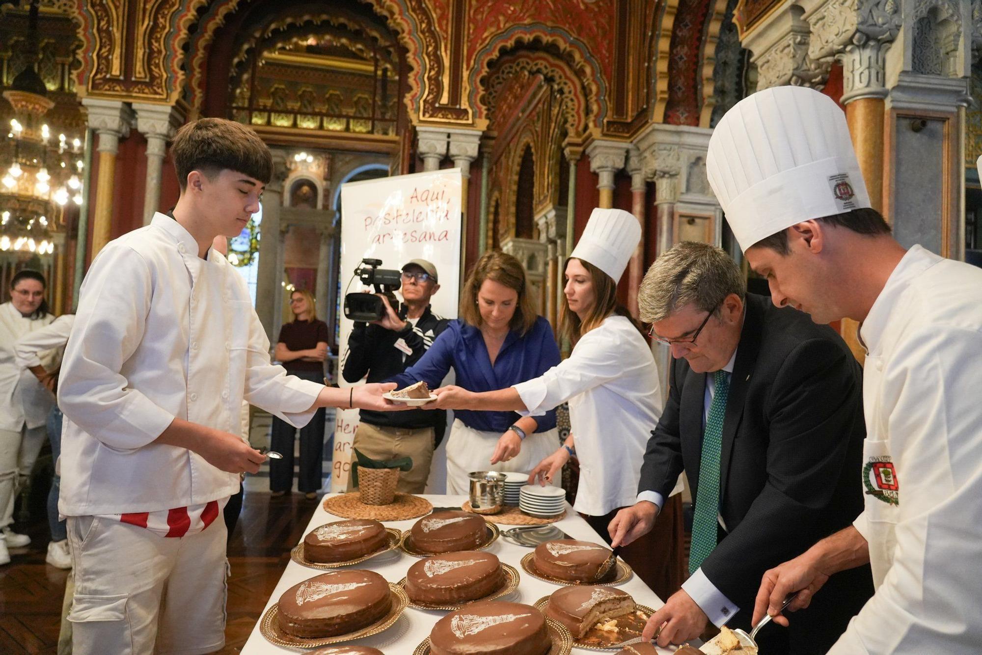 Presentación de la tarta Begoña en Bilbao