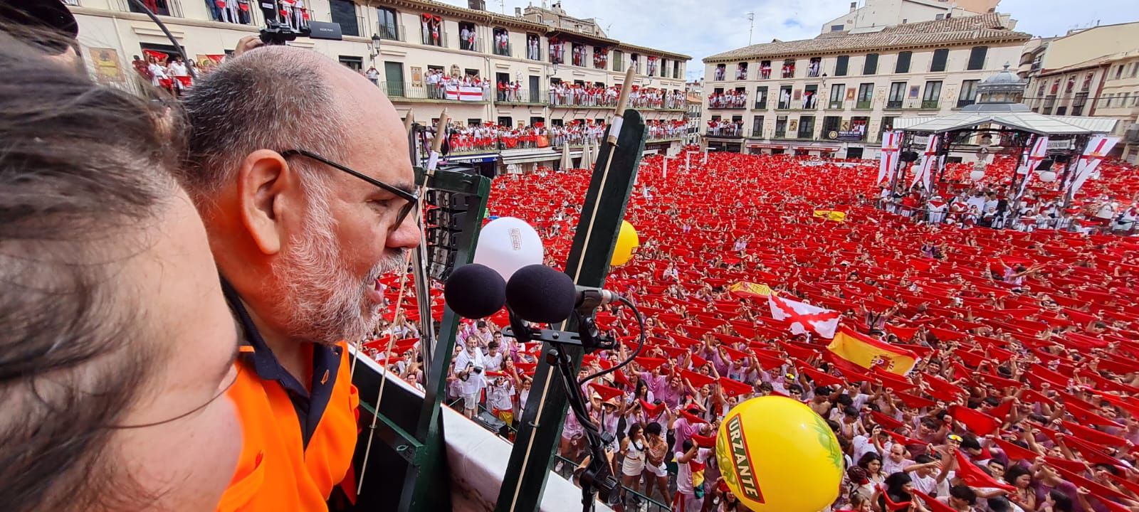 Fotos del cohete de las fiestas de Tudela 2025