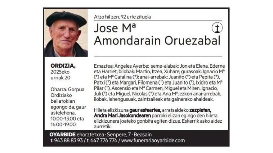 Jose Mª Amondarain Oruezabal