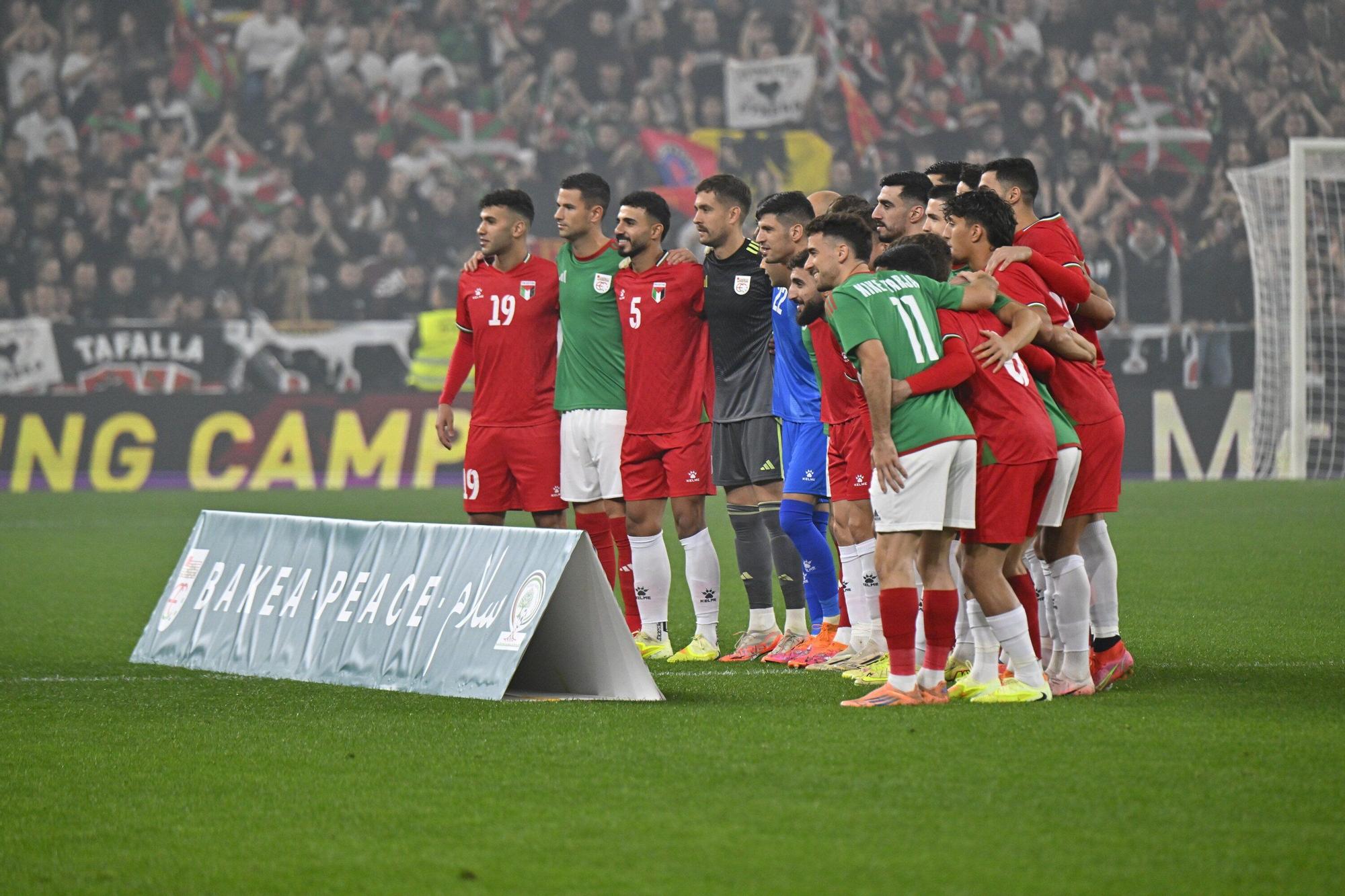 Las imágenes del Euskal Selekzioa - Palestina