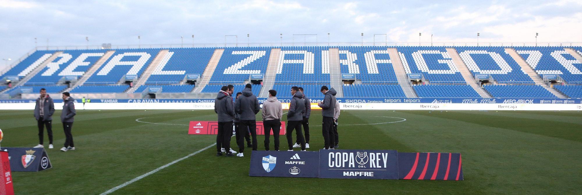Fotos de la llegada de los jugadores de Osasuna al Ibercaja Estadio