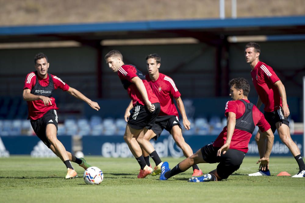 Entrenamiento de Osasuna en Tajonar el 19 agosto d