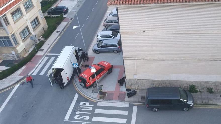 Momento de la detención en Beriáin.