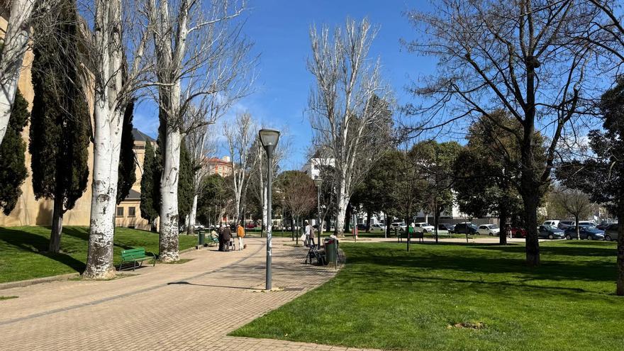 El vecindario del II Ensanche quiere más árboles en el parque Serapio Esparza