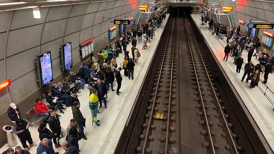 Solucionada la avería que ha provocado retrasos generalizados en Metro Bilbao