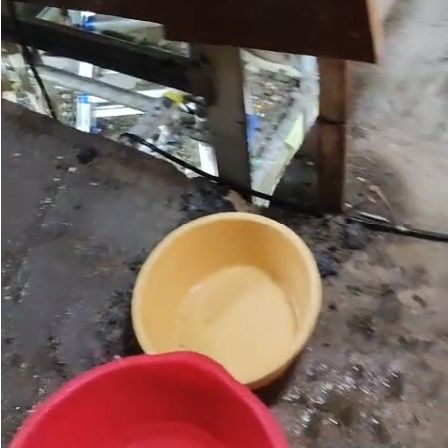 Los cubos forman parte del mobiliario