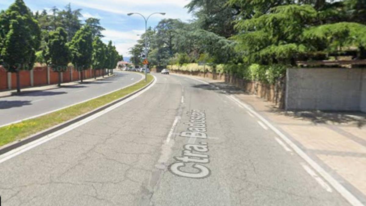 Imagen de un tramo de la carretera de Badostáin