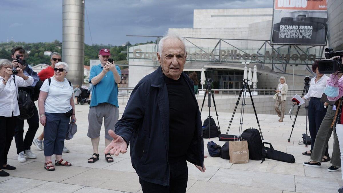 Frank Gehry en el 25 aniversario del Guggenheim Bilbao