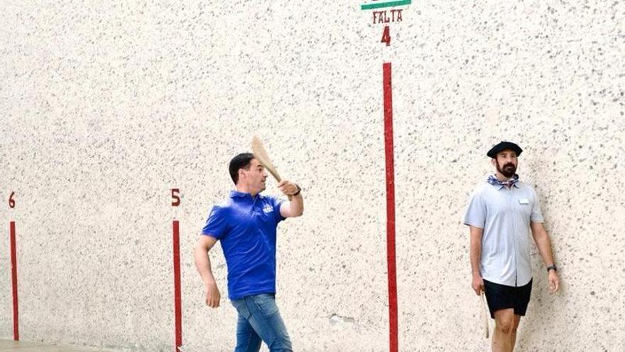 Pradales, en el frontón Anduiza