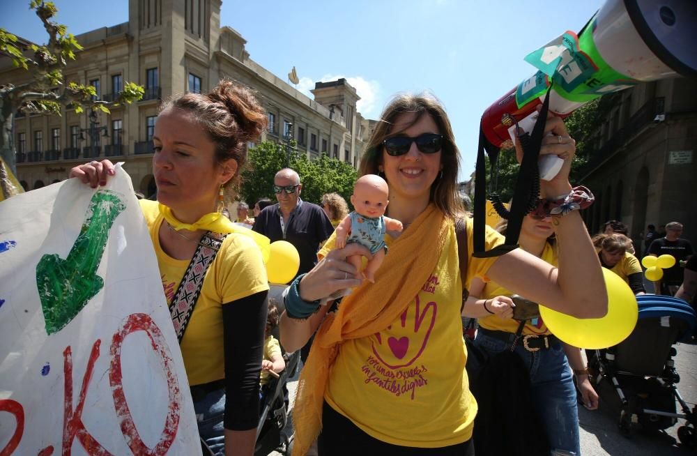 Manifestación de la Plataforma 0-3 de Navarra