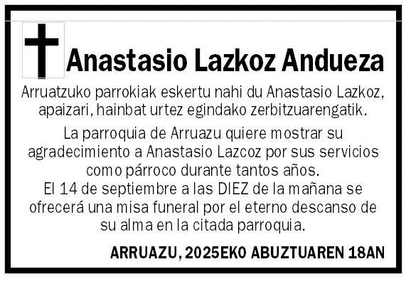 Anastasio Lazkoz Andueza