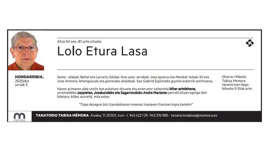 Lolo Etura Lasa
