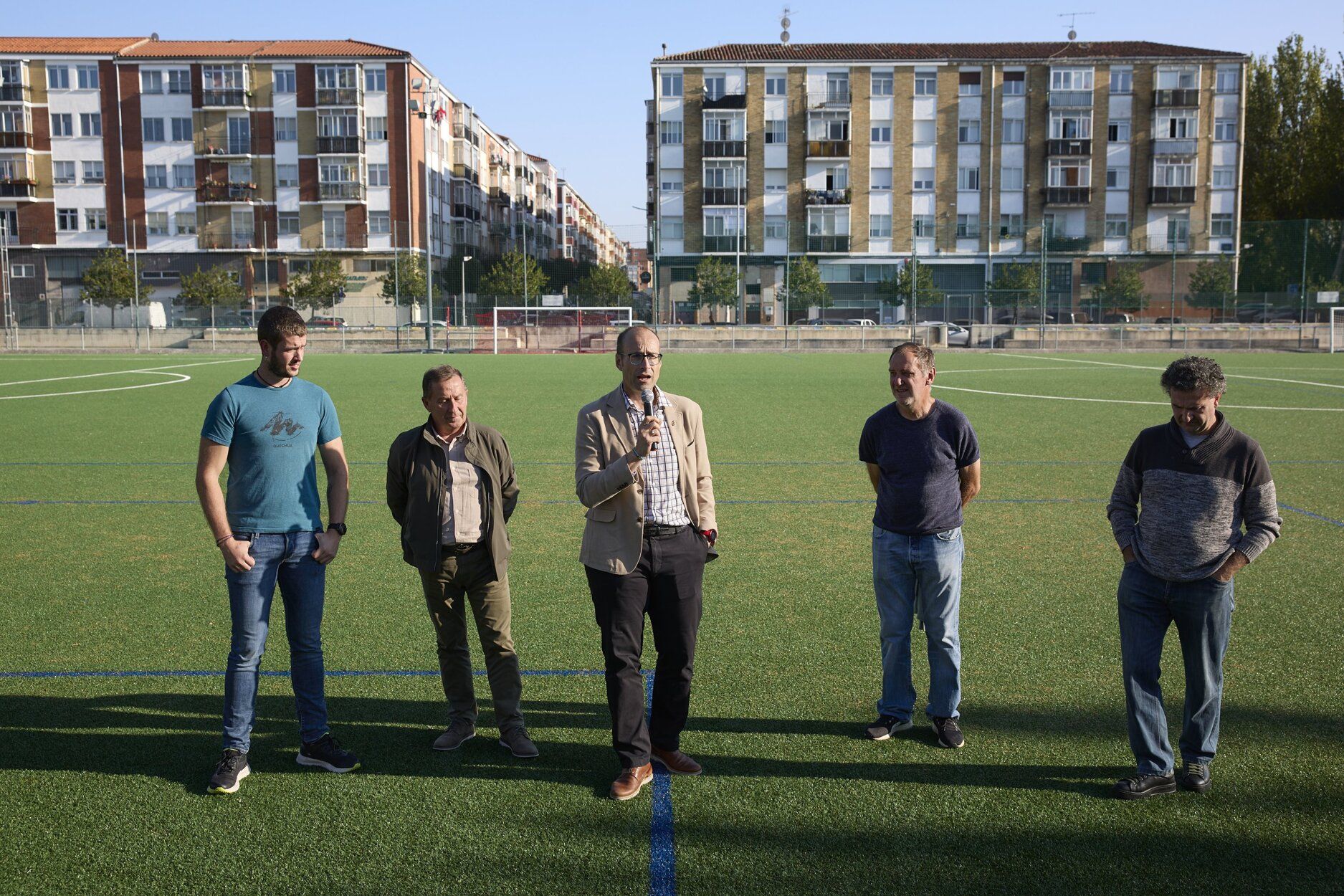 Fotos de la inauguración del campo de fútbol de Berriozar