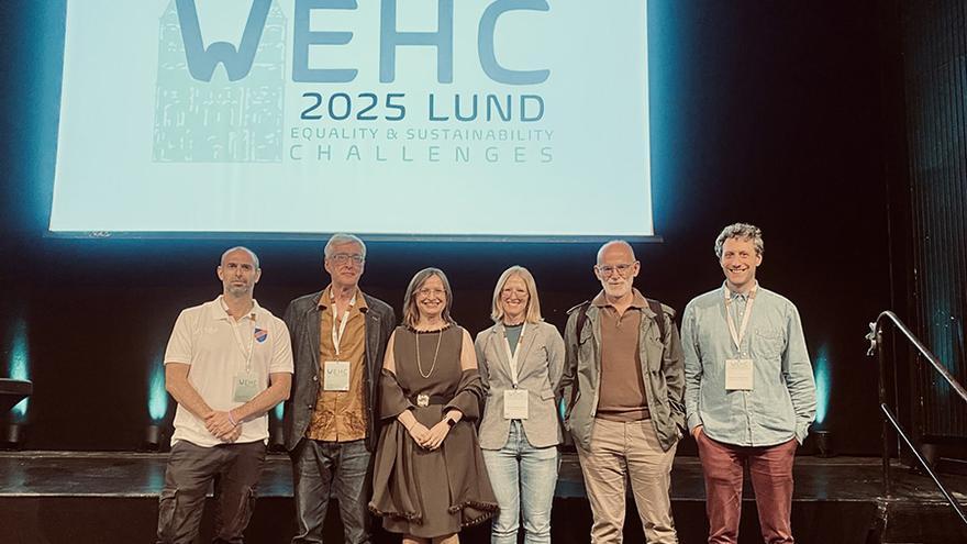 Historiadores económicos de la UPNA presentes en el WEHC 2025 en Lund.