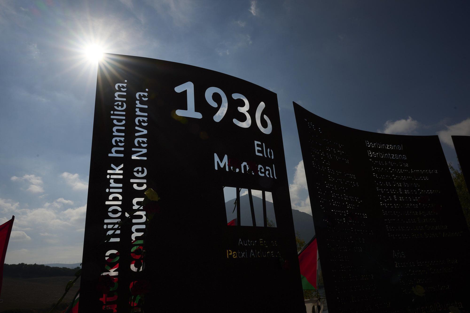 Homenaje anual en la Tejería de Monreal a las personas asesinadas en 1936