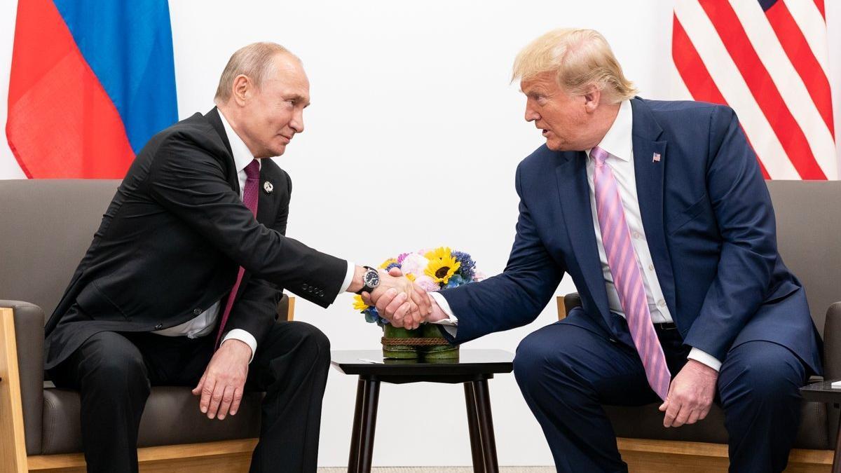 Putin y Trump, en 2019, en una reunión del G20 en Osaka, Japón.