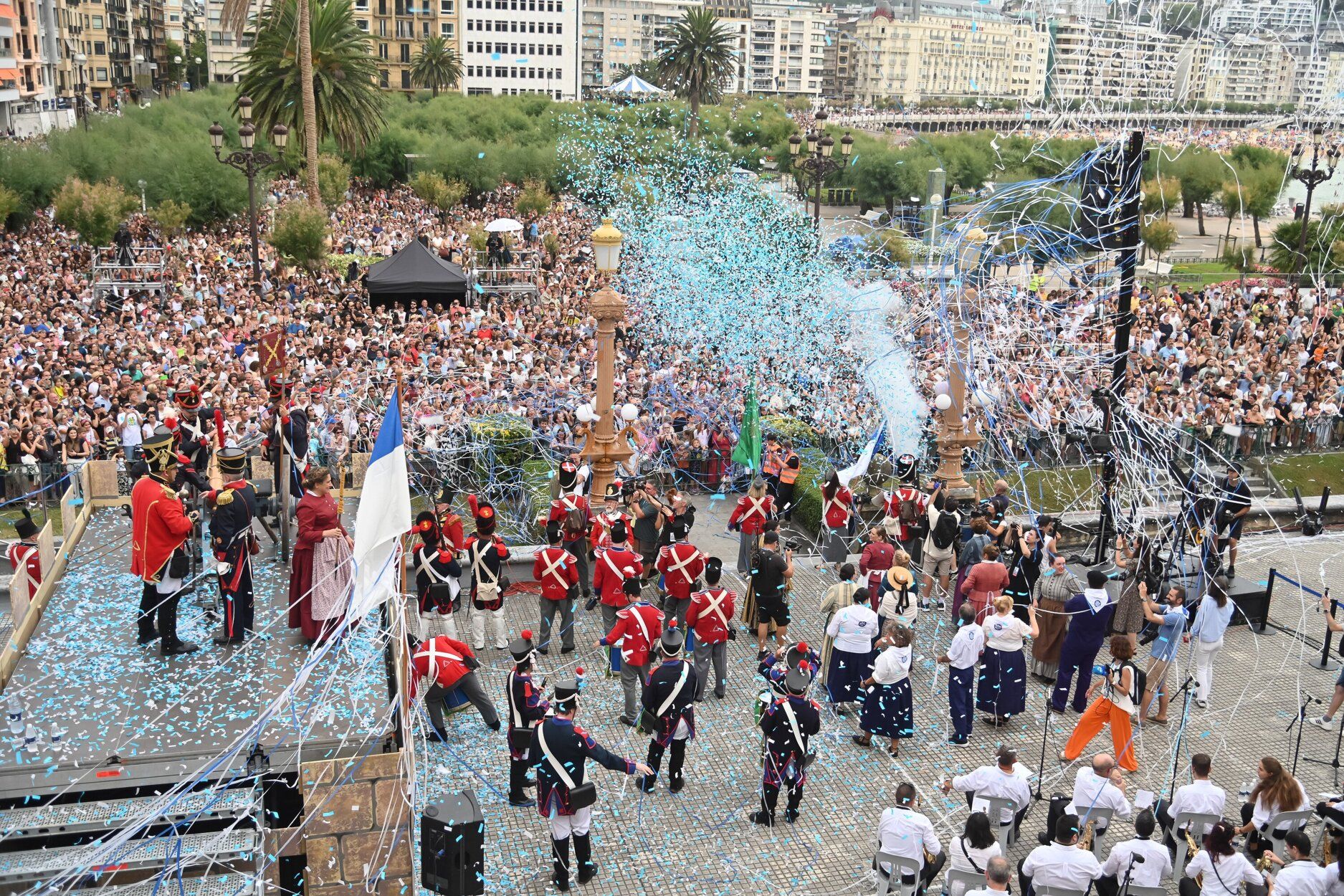 El Cañonazo de la Aste Nagusia donostiarra, en imágenes