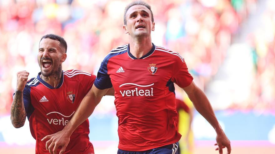 Kike García celebra su gol / Oskar Montero