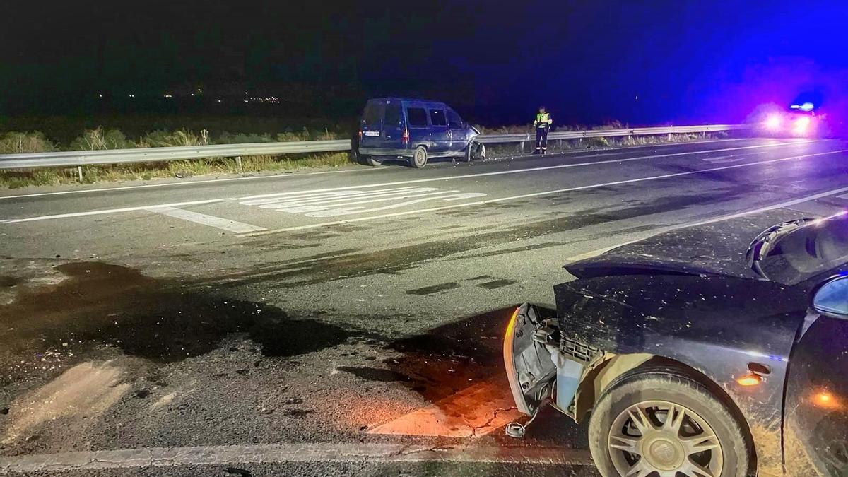 Imagen de los dos vehículos implicados en el accidente en Milagro