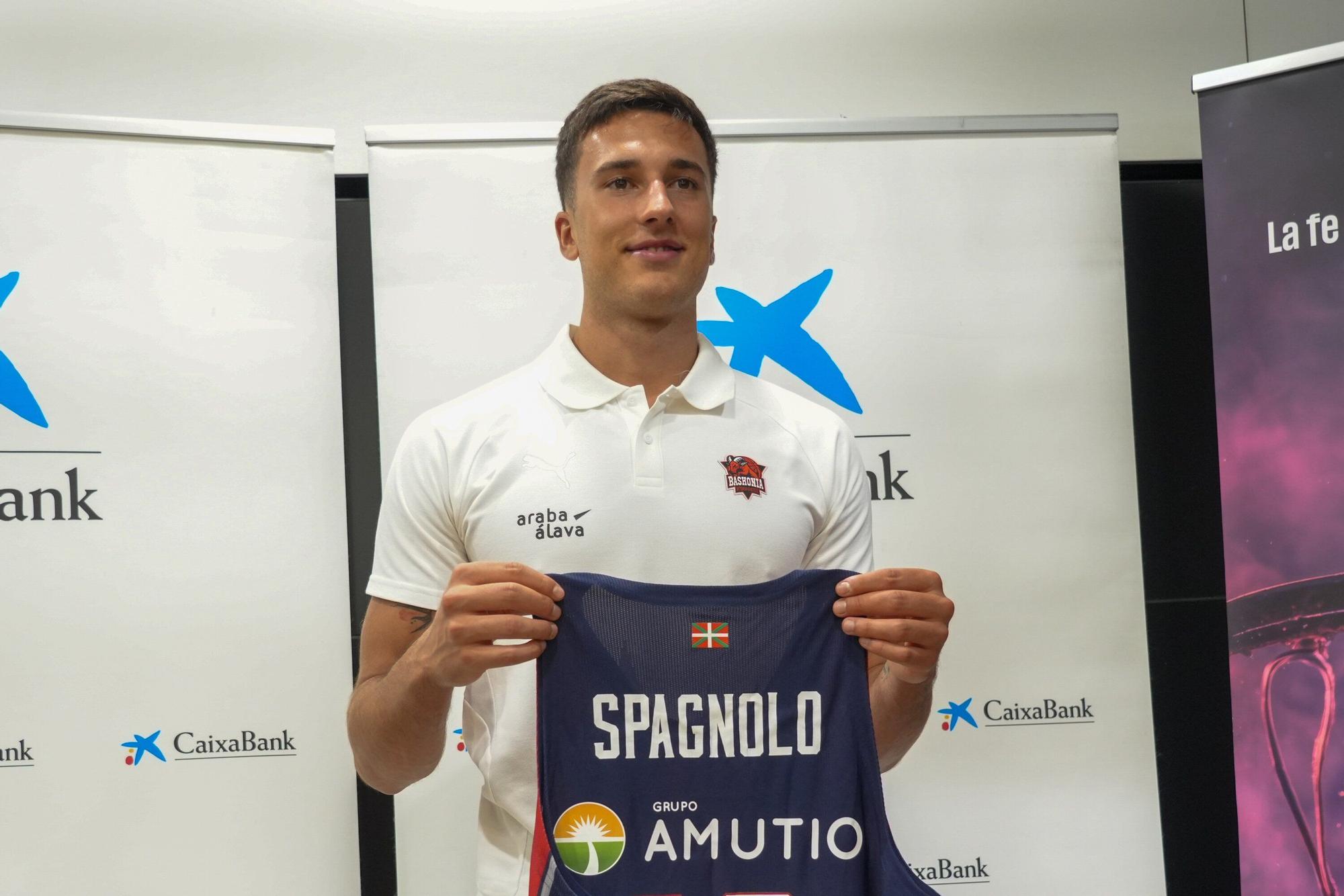Matteo Spagnolo, presentado como jugador del Baskonia