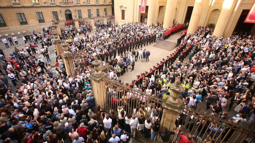 Funeral en Pamplona por los cinco policías forales fallecidos: “Navarra ha quedado un poco huérfana”