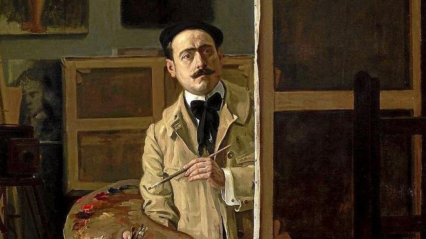 Autorretrato de Javier Ciga datado en 1912.