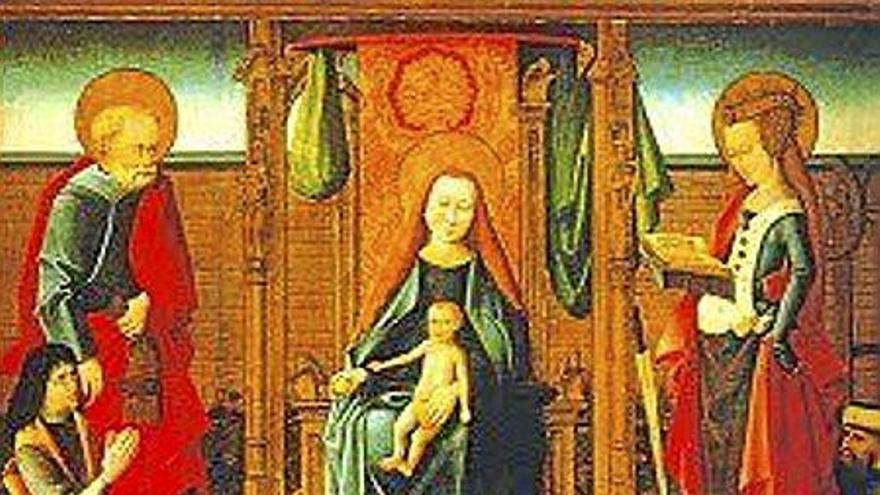 La tabla votiva de la parroquia San Pedro.