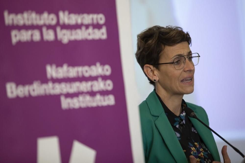 La presidenta de Navarra, María Chivite, clausura