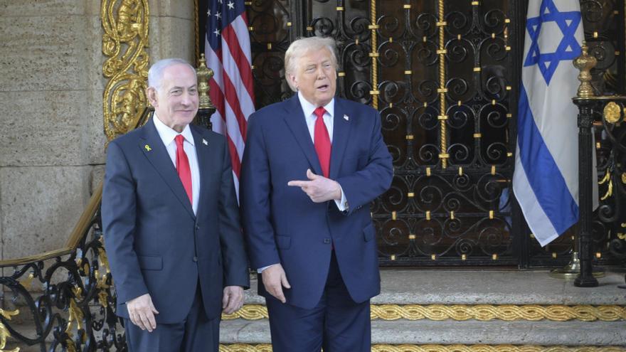 Trump amenaza con "destrozar" a Irán si se rearma, aboga por el desarme de Hamás y defiende el indulto a Netanyahu