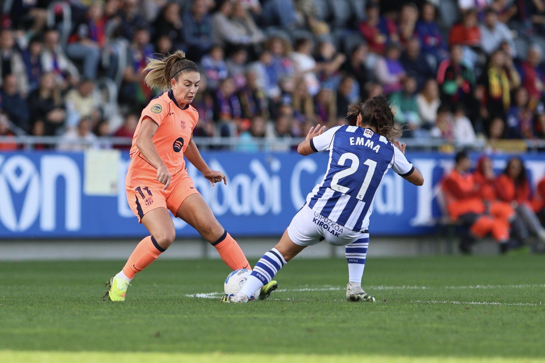 Las mejores imágenes del partido de la Real frente al Barcelona de la Liga F