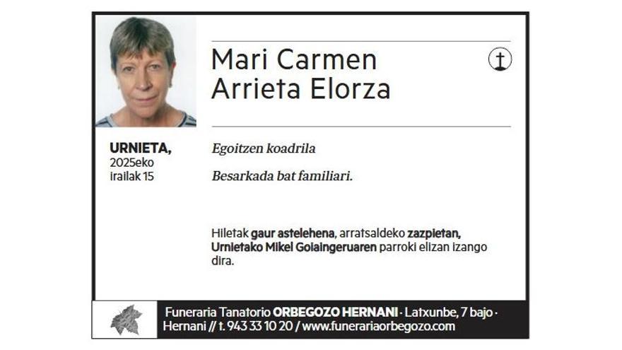 MARI CARMEN ARRIETA ELORZA