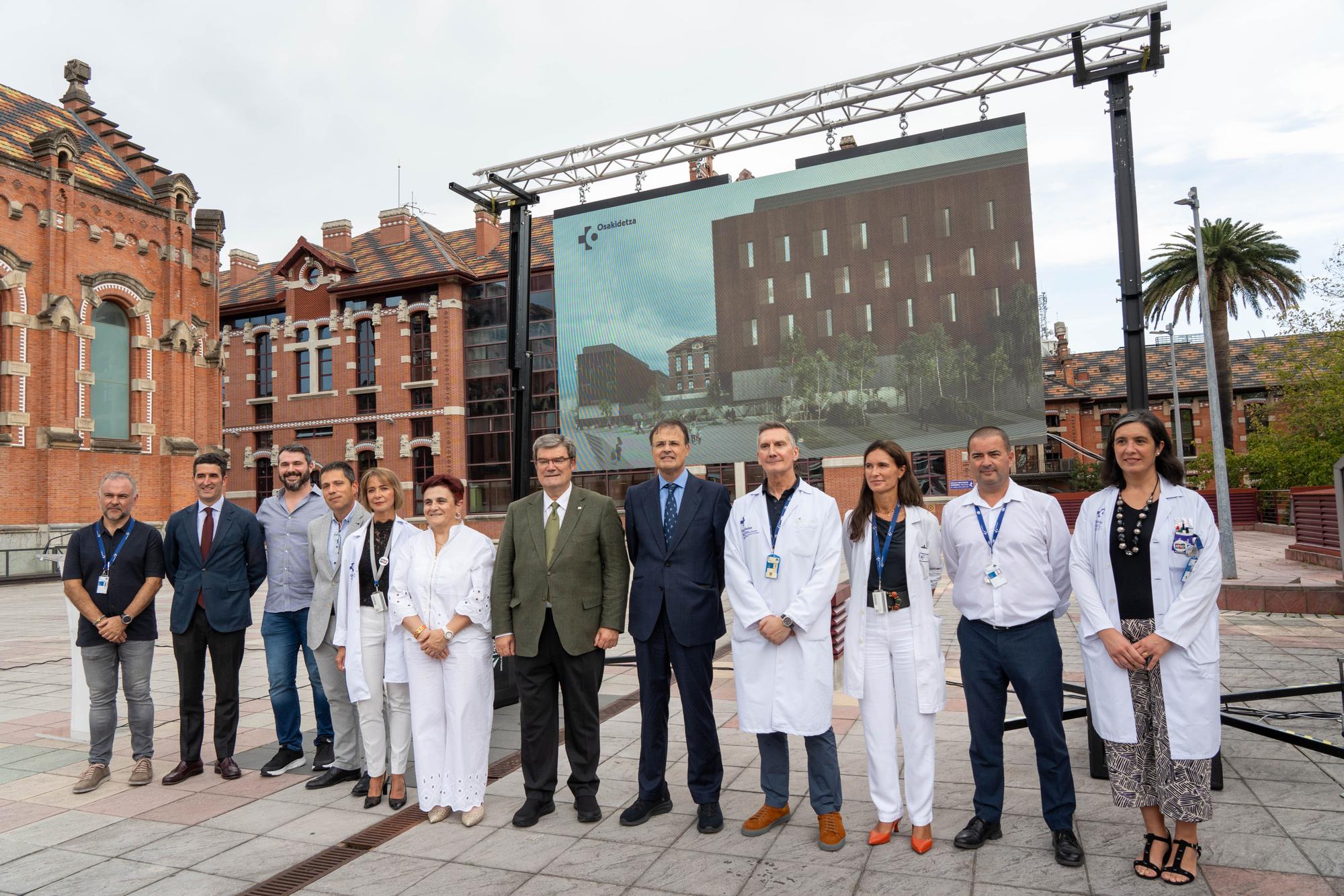 En imágenes: Las obras del nuevo edificio de consultas externas del Hospital de Basurto arrancan en octubre