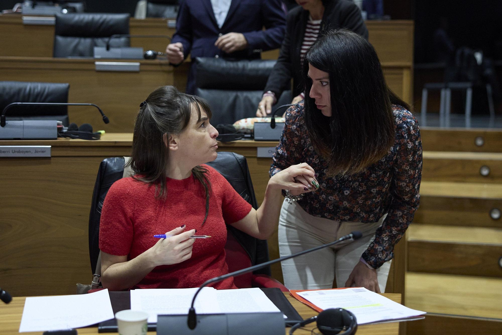 Fotos del pleno del Parlamento de Navarra (jueves 23 de octubre de 2025)