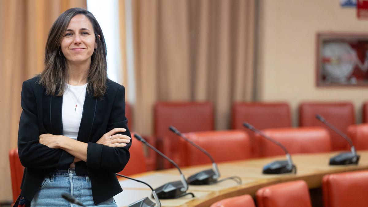 La portavoz de Podemos en el Congreso, Ione Belarra