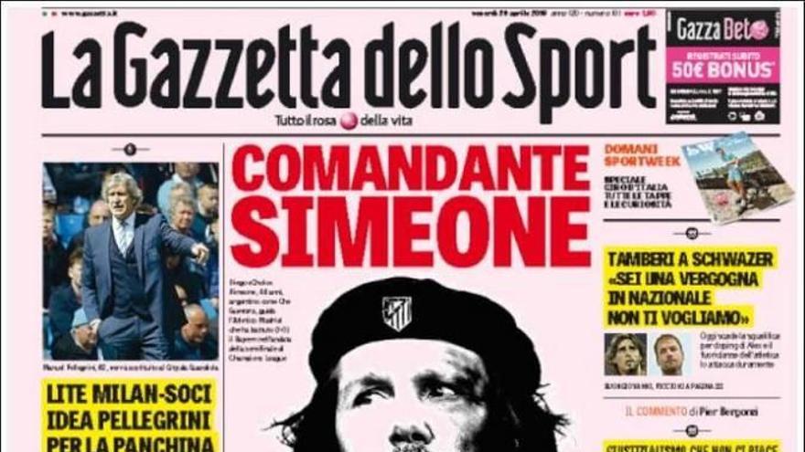&quot;Comandante Simeone&quot;: Italia se rinde al estilo del técnico del Atlético