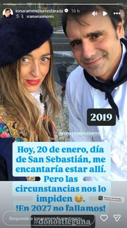 Historia de Ion Aramendi en Instagram
