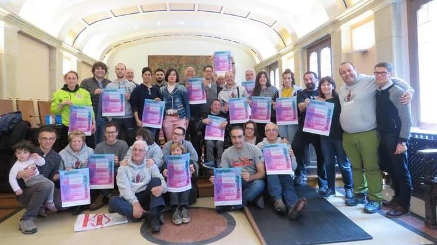 Los impulsores de la jornada presentaron ayer el Día de la Discapacidad en el Ayuntamiento.