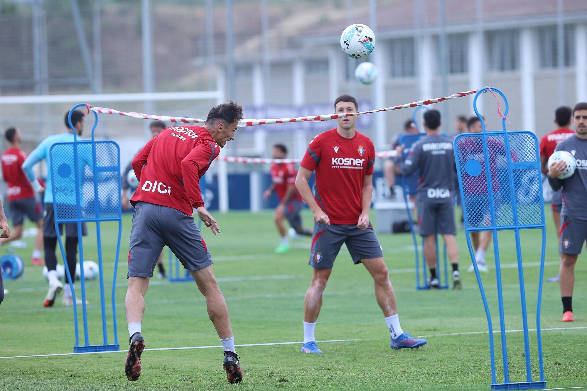 Entrenamiento de Osasuna a dos días del partido ante el Espanyol en Barcelona