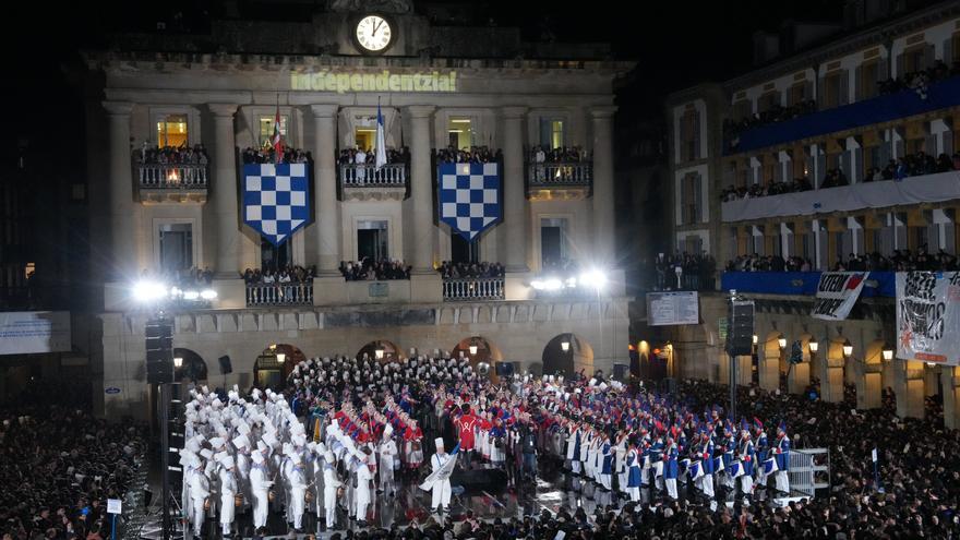 Los donostiarras se acuerdan de Bilbao en su día más especial