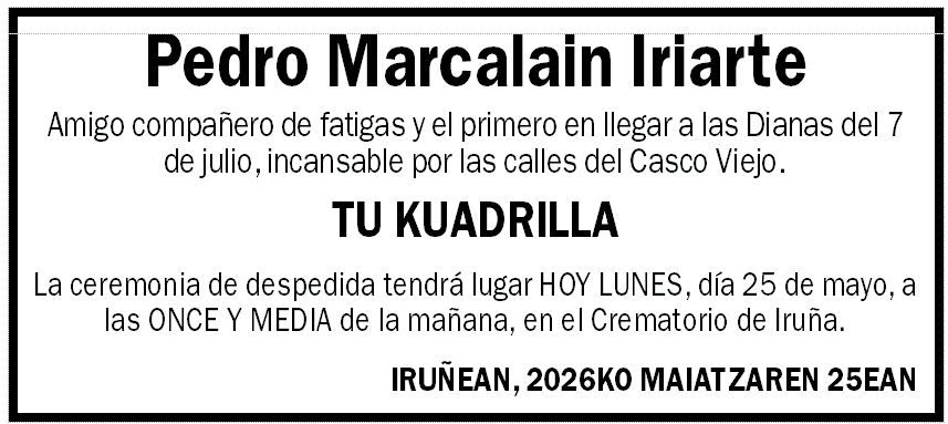 Pedro Marcalain Iriarte