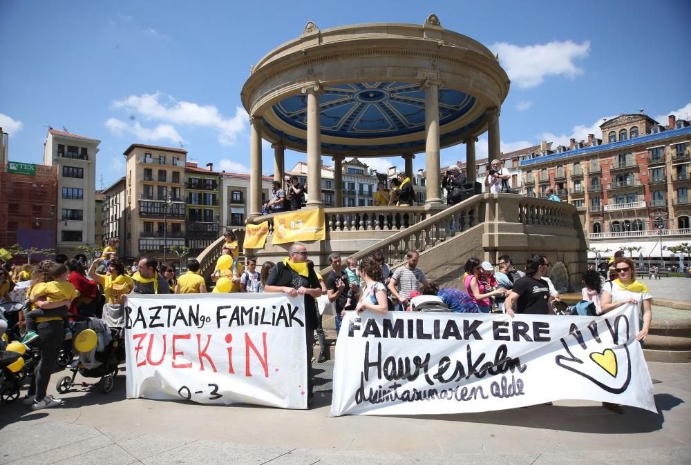 Manifestación de la Plataforma 0-3 de Navarra