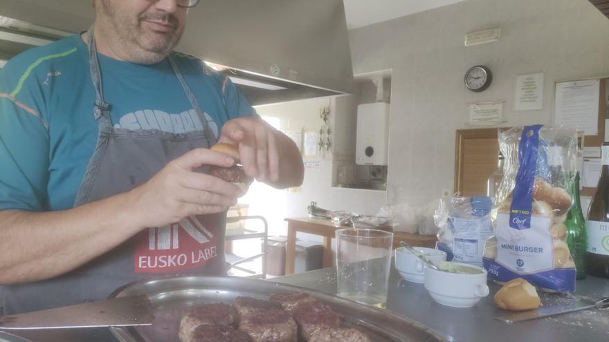 Hamburguesas de carne de oveja latxa y queso Idiazabal