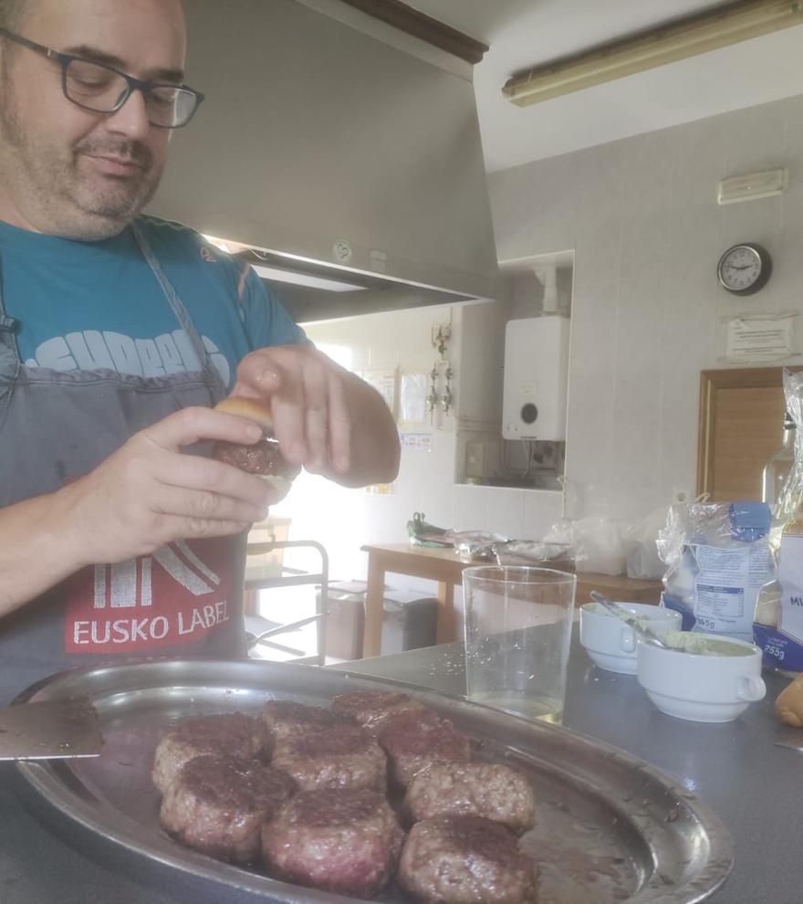 Hamburguesas de carne de oveja latxa y queso Idiazabal