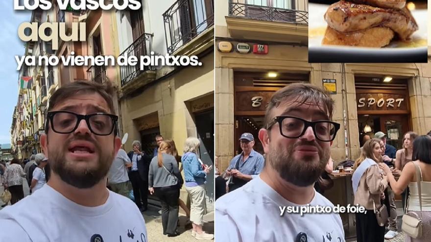 El influencer 'Cocituber' denuncia la masificación turística en Donostia: “¿Lo hemos convertido en Benidorm?”