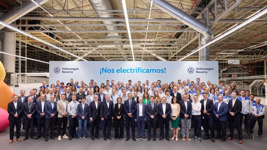 Hito histórico en Volkswagen Navarra: comienza la producción de coches eléctricos