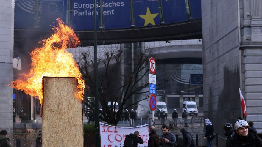 El agro navarro y del resto de la UE 'conquistan' Bruselas en defensa del futuro del campo y alimentos
