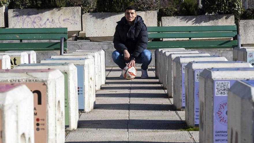 Jaime Dios, jugador de la Mutilvera: &quot;Ahora que estamos ganando, no nos tenemos que olvidar de cómo estábamos hace dos meses”