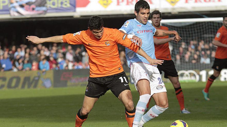 La Real no puede con un Celta con diez (1-1)
