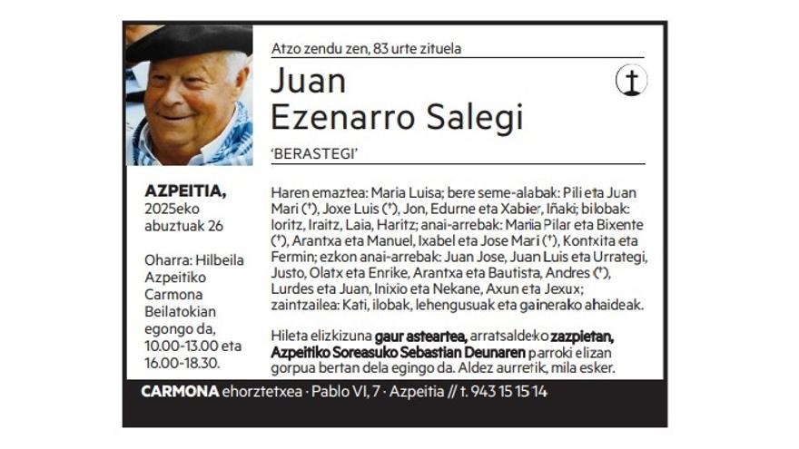 Juan Ezenarro Salegi