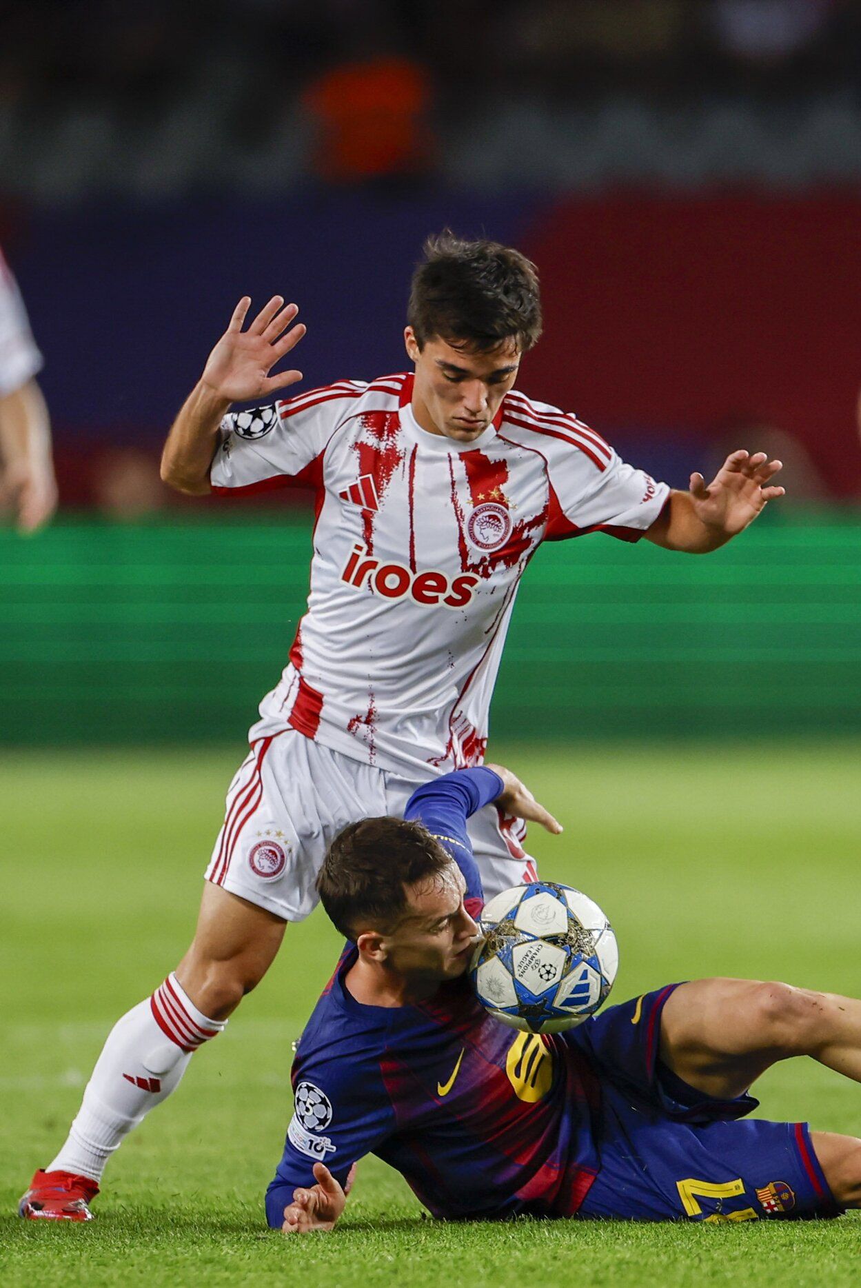 Imágenes del partido del Barcelona vs Olympiacos